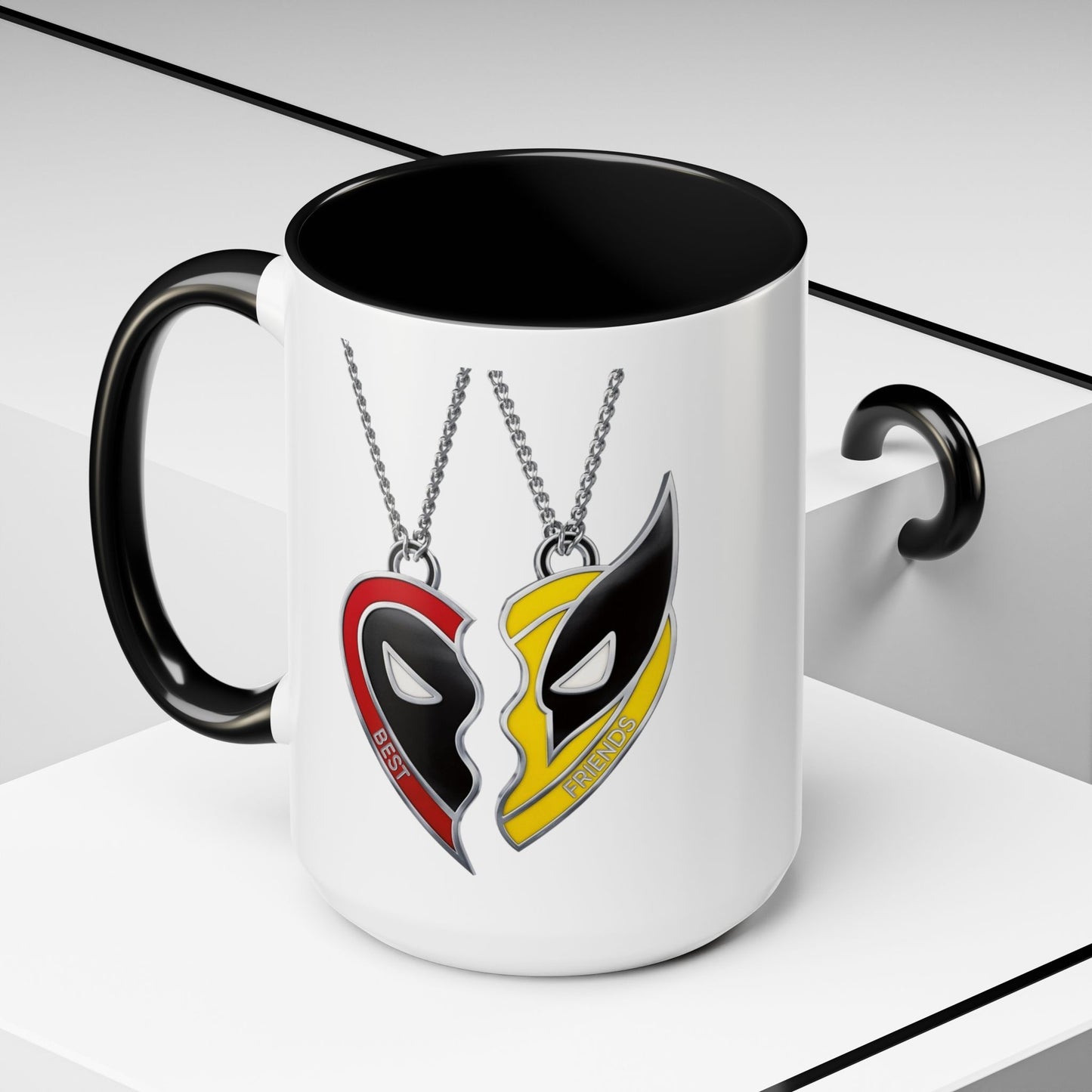 *HOT SELLER* Best Friends (Deadpool & Wolverine) Coffee Mug (11, 15oz)