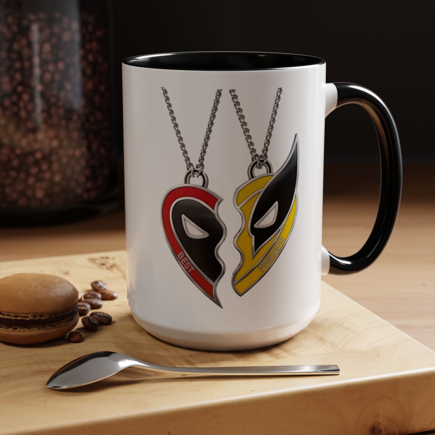 *HOT SELLER* Best Friends (Deadpool & Wolverine) Coffee Mug (11, 15oz)