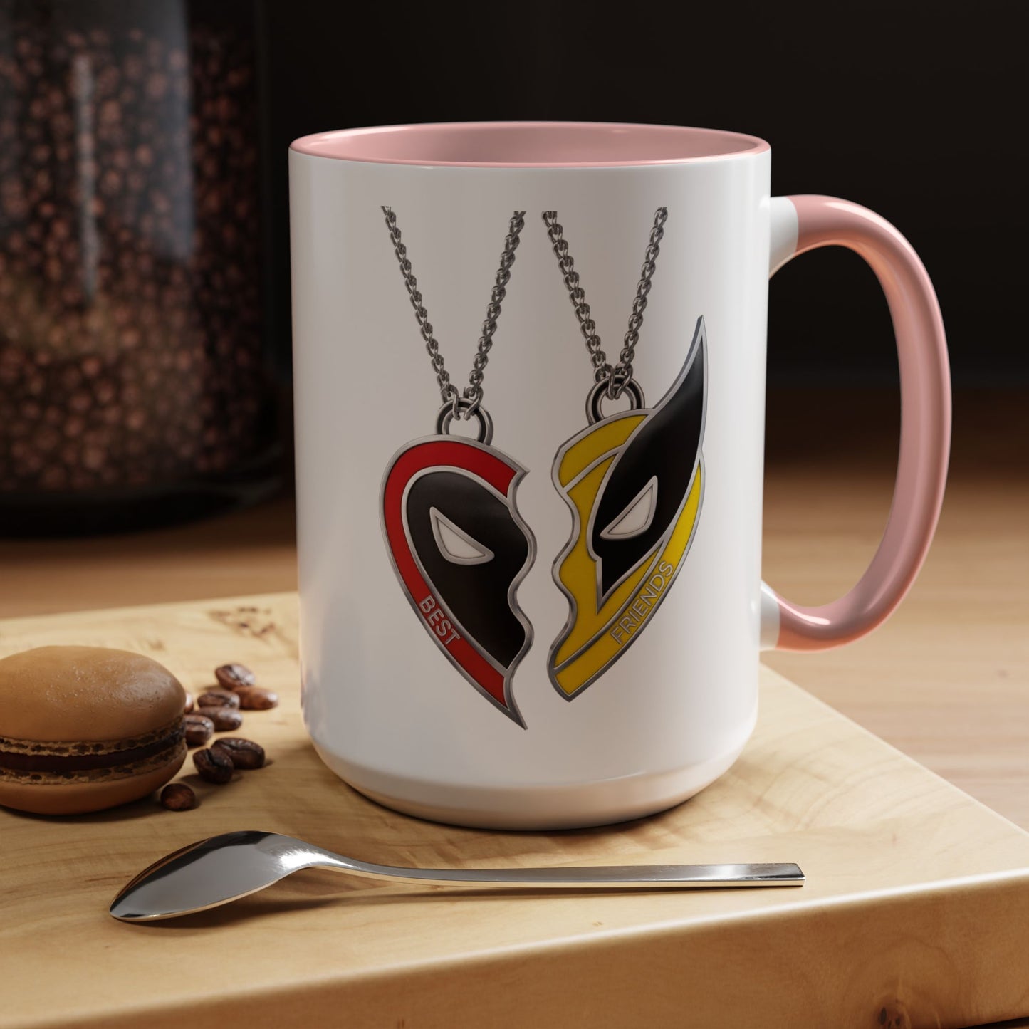 *HOT SELLER* Best Friends (Deadpool & Wolverine) Coffee Mug (11, 15oz)