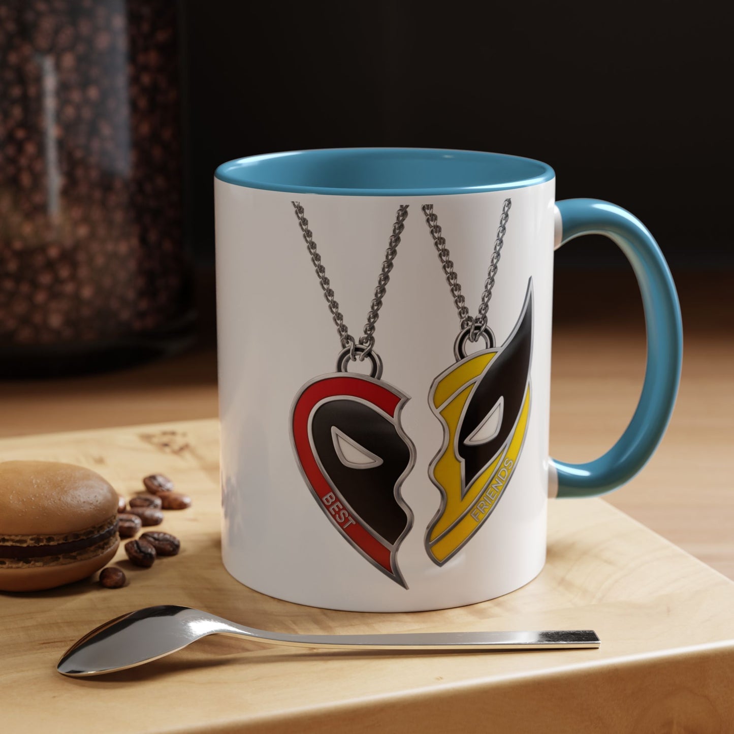 *HOT SELLER* Best Friends (Deadpool & Wolverine) Coffee Mug (11, 15oz)