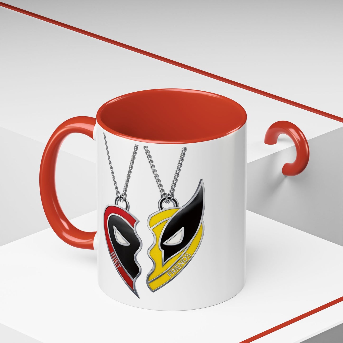 *HOT SELLER* Best Friends (Deadpool & Wolverine) Coffee Mug (11, 15oz)