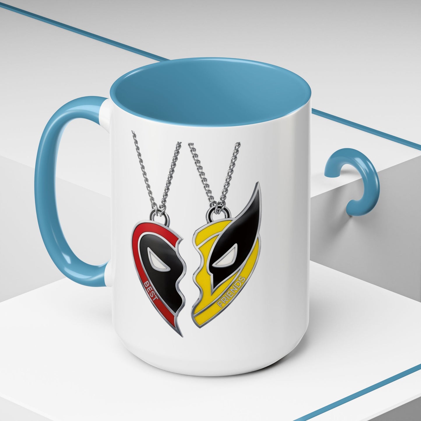 *HOT SELLER* Best Friends (Deadpool & Wolverine) Coffee Mug (11, 15oz)