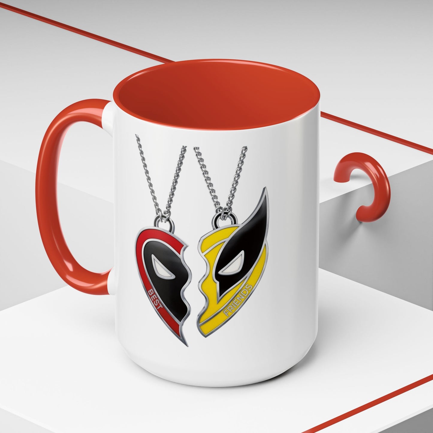 *HOT SELLER* Best Friends (Deadpool & Wolverine) Coffee Mug (11, 15oz)