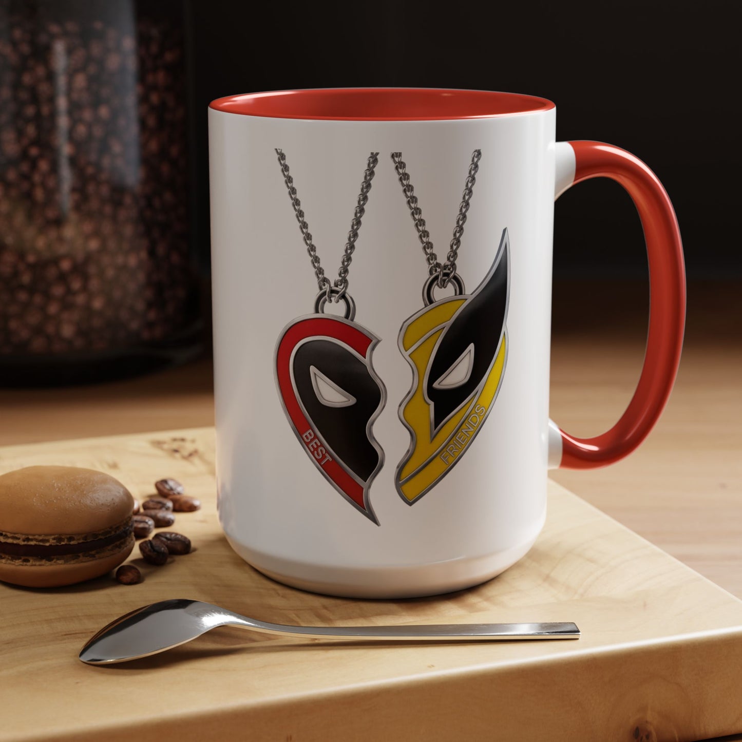 *HOT SELLER* Best Friends (Deadpool & Wolverine) Coffee Mug (11, 15oz)
