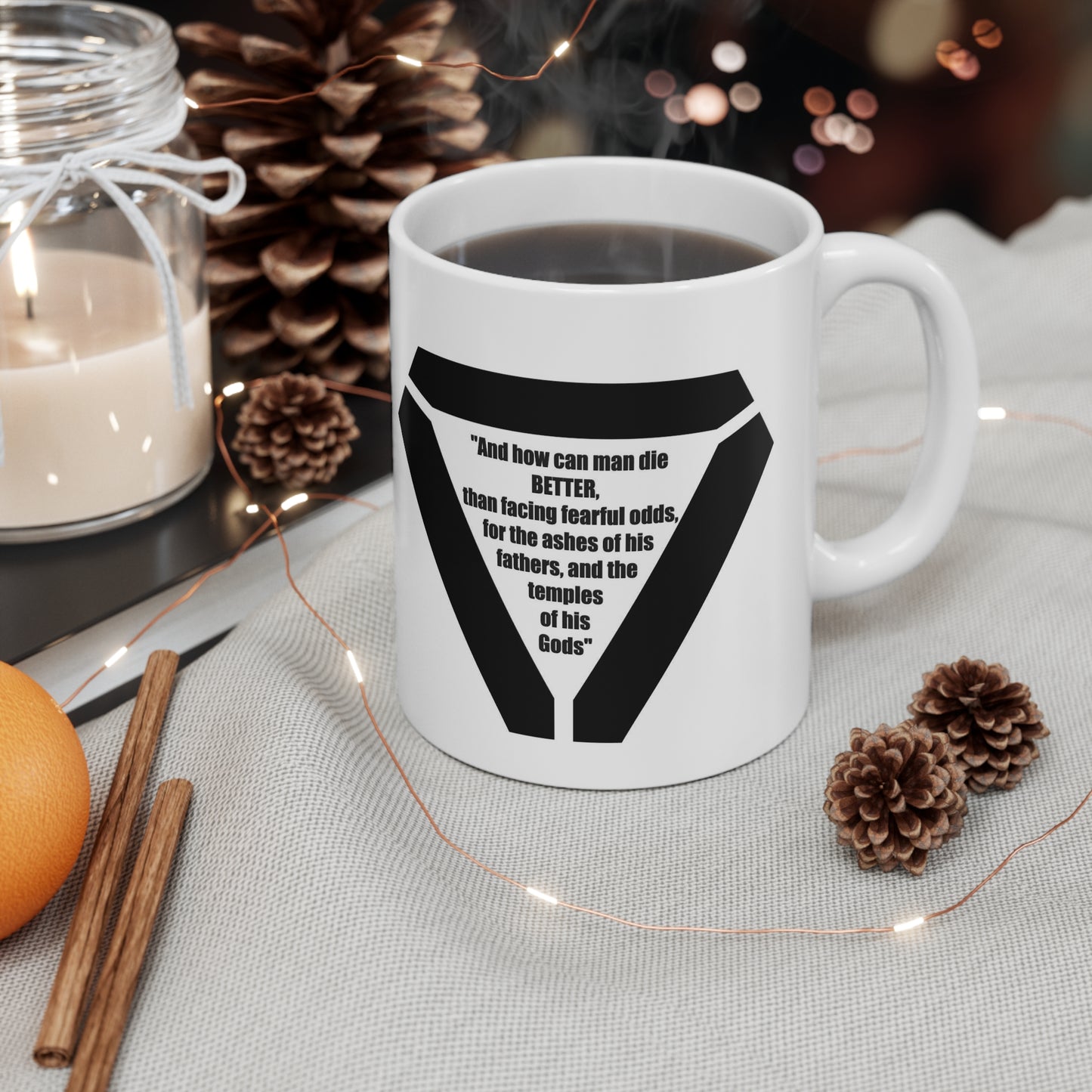 Oblivion Quote - White Ceramic Mug, 11oz