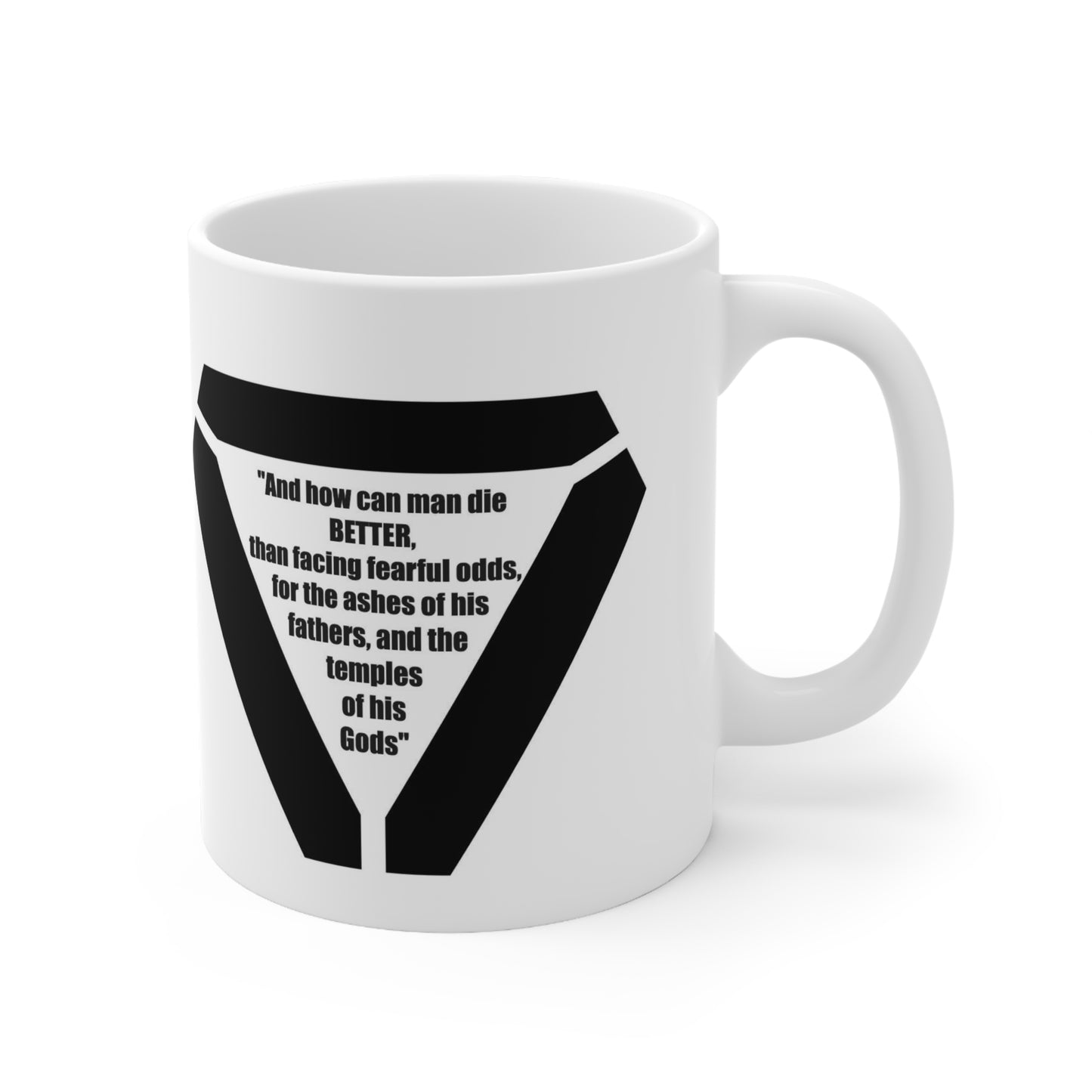 Oblivion Quote - White Ceramic Mug, 11oz